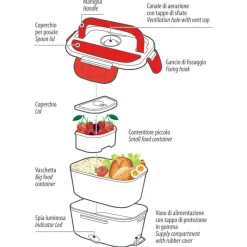 Lampa 12/24 Volt elektrische Lunchbox mit Wärmehalter
