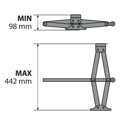 Lampa Scherenwagenheber - 2000 kg