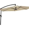 Lesli Living Gemini 300 cm hängender Sonnenschirm - Ecru
