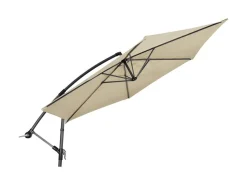 Lesli Living Gemini 300 cm hängender Sonnenschirm - Ecru