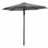 Lesli Living Libra 300 cm push-up Sonnenschirm - Grey
