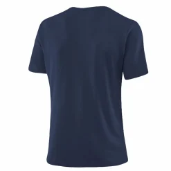 Löffler M Printshirt L50 blaues Kurzarmshirt