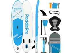 LifeGoods Allround Compact SUP Board mit Sitz - Sky Blue