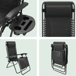 LifeGoods Comfort Relaxstuhl - Black