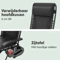 LifeGoods Comfort Relaxstuhl - Black