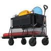 LifeGoods Doppel 400L bollerwagen - Black