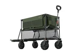 LifeGoods Doppel 400L bollerwagen - Green