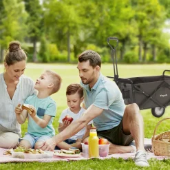 LifeGoods 70KG bollerwagen 94L - Grey