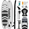 LifeGoods PaddlePro SUP Board mit Sitz - White/Black
