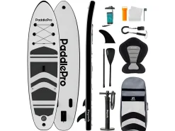 LifeGoods PaddlePro SUP Board mit Sitz - White/Black