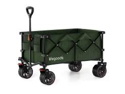 LifeGoods XL 200L bollerwagen - Green