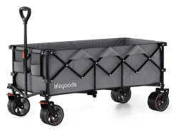 LifeGoods XXL 300L bollerwagen - Grey