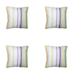 Lila Dekokissen Madison Righe - 4er-Set