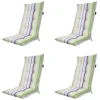 Lila Gartenstuhlkissen Madison Righe - 4er-Set