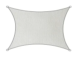 Livin'outdoor Iseo Rechteck HDPE 3 x 4 Meter Schattentuch - White
