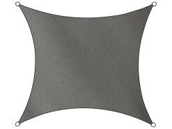 Livn Como Quadrat Polyester 5 x 5 Meter Schattentuch - Grey
