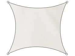 Livn Como Quadrat Polyester 5 x 5 Meter Schattentuch - White