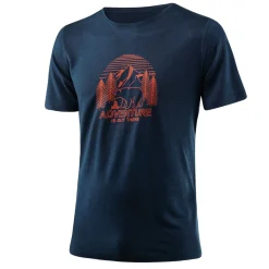 Loeffler Printshirt Adventure dunkelblaues Herren T-Shirt