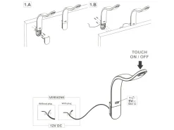 Léon LED-Leselampe flexibel - White