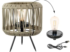 Lumineo Sand Seil Solar Tischlampe