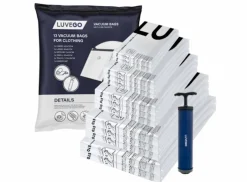 Luvego Vakuumbeutel 13 Stück Inklusive Handpumpe