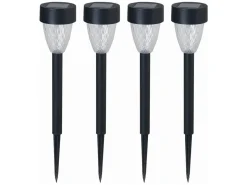Luxform Montpellier 4er-Set Solar Markierungsleuchten