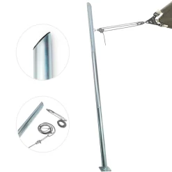 Maanta EZ Mast 80° Verzinkter Sonnensegelmast - Stahl