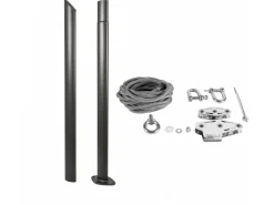 Maanta Ulisse 90° Bodenplatte Stahlmast für Sonnensegel