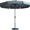 Madison Flores 300 cm Sonnenschirm - Light grey