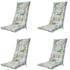 Madison Tess orange Gartenstuhlkissen - 4er-Set