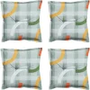 Madison Tess orange Sitzkissen - 4er Set