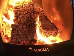 Magma Rostfrei-Zwarz Garten Kamin set