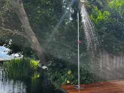 Magma Schwarz Edelstahl gartendusche
