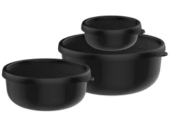 Mepal Lumina 2.5 Liter Set von 3 Mikrowellengeschirr - Black