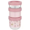 Mepal Mio 550 ml 3-teilige stapelbare Snackbox - Fairy Garden