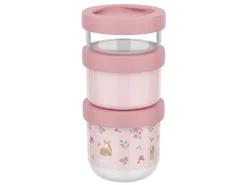 Mepal Mio 550 ml 3-teilige stapelbare Snackbox - Fairy Garden