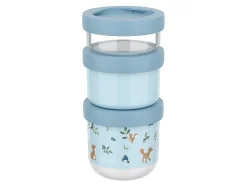 Mepal Mio 550 ml 3-teilige stapelbare Snackbox - Forest Friends
