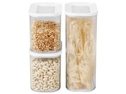 Mepal Modula Set von 3 rechteckiger Aufbewahrungsboxen - White