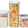 Mepal Omnia rechteckige Vorratsdosen Set - Nordic White