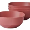 Mepal Silueta 750 ml 4er-Set Servierschalen - Red