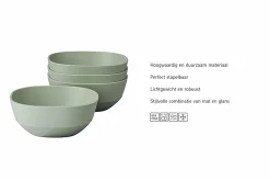 Mepal Silueta 250 ml Set von 4 Schale - Green
