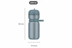 Mepal Sport Flip 600 ml Trinkflasche - Graphite black