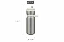 Mepal Sport Twist 600 ml Thermo-Trinkflasche - Ceramic white