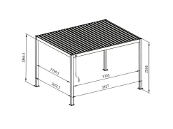 Mirador Deluxe 300 x 400 cm pergola - anthrazit
