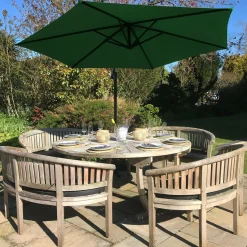 Monstershop 300 freitragender Sonnenschirm - Green