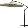 Monstershop 300 Sonnenschirm mit LED-Beleuchtung - Beige