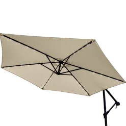 Monstershop 300 Sonnenschirm mit LED-Beleuchtung - Beige