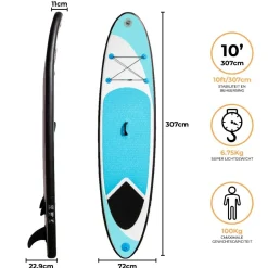 Monstershop 307cm Aufblasbares Paddle Board - Blue