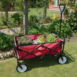 Monstershop Faltbarer Gartenwagen - Red
