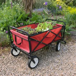 Monstershop Faltbarer Gartenwagen - Red